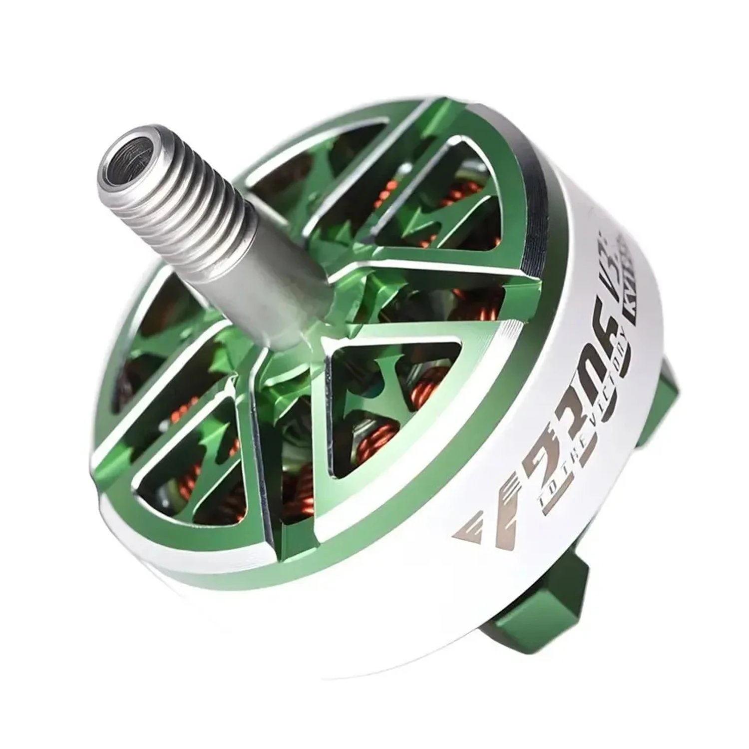 T-Motor Velox V2306 V3.0 1950KV Brushless Motor 4-6S - Green+White - Image 3