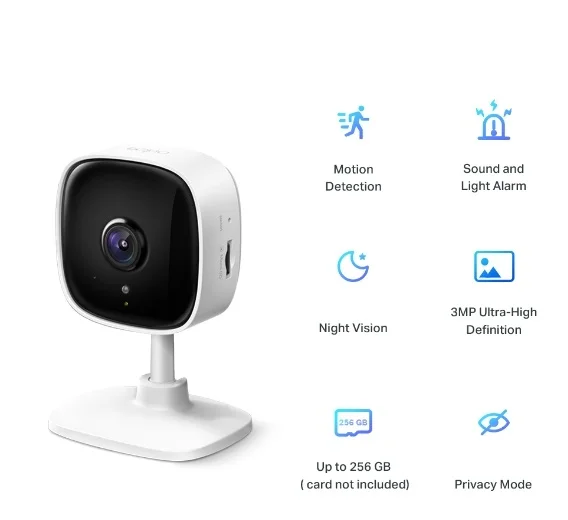 Tapo C110 3MP Ultra HD Smart Wi-Fi Security Camera - Image 3