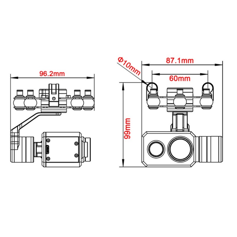 Tarot TL3T21 3-Axis Dual-Sensor Gimbal - Image 5