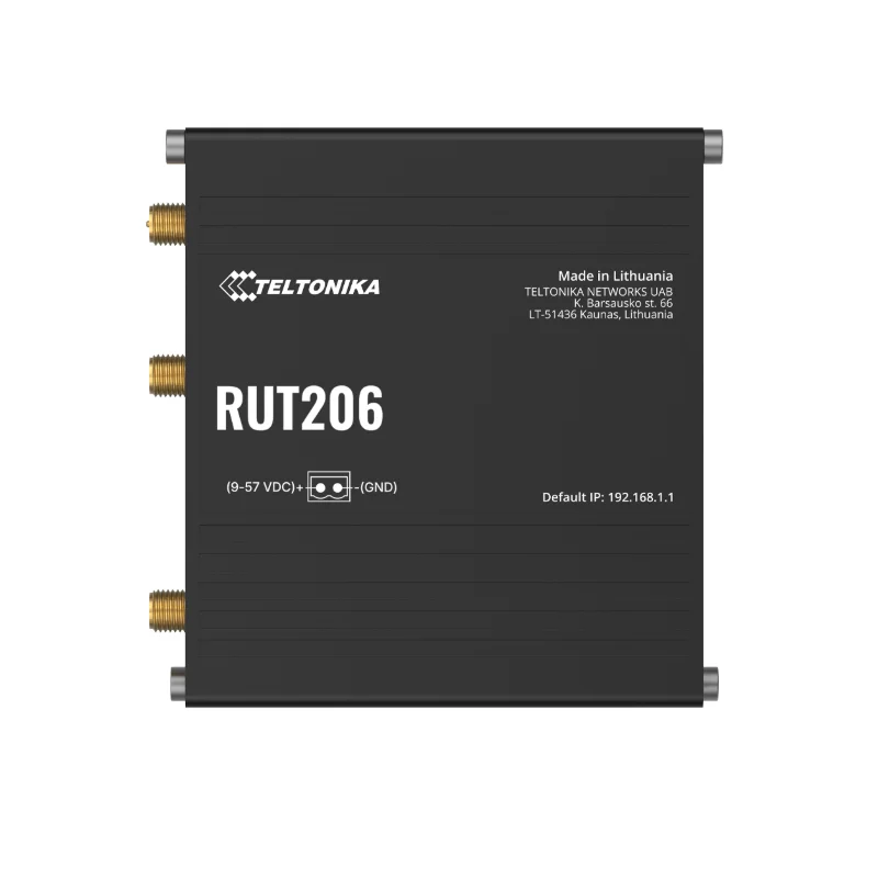 Teltonika RUT206 Industrial 4G Router w/ Dual SIM, RS232/RS485 - Image 2