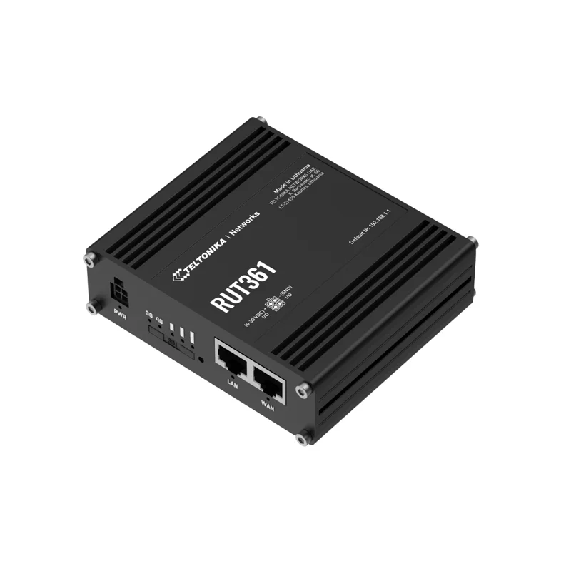Teltonika RUT361 Industrial Cellular Router w/ 4G LTE Cat 6 & Dual ETH - Image 2