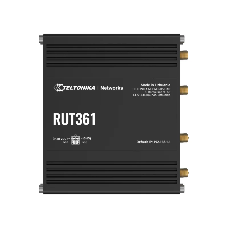 Teltonika RUT361 Industrial Cellular Router w/ 4G LTE Cat 6 & Dual ETH - Image 3