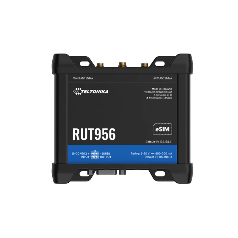 Teltonika RUT956 Industrial Cellular Router w/ GNSS Antenna - Image 2
