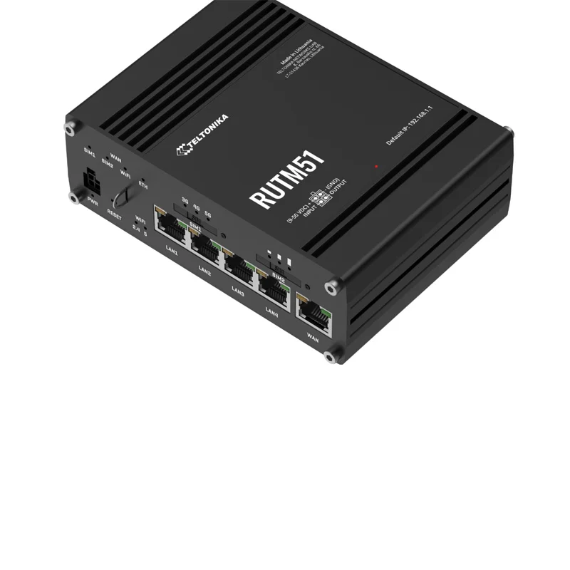 Teltonika RUTM51 Industrial 5G Router w/ 5x Gigabit ETH & Wi-Fi 5 - Image 3