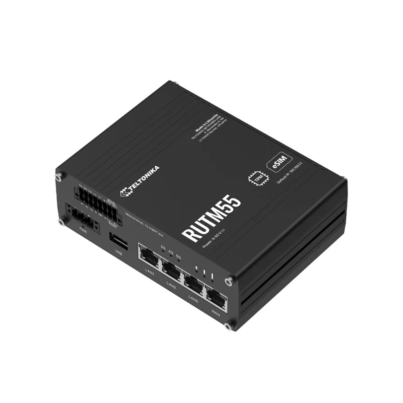 Teltonika RUTM55 Industrial 5G Router w/ RS232/RS485 & Dual SIM - Image 3