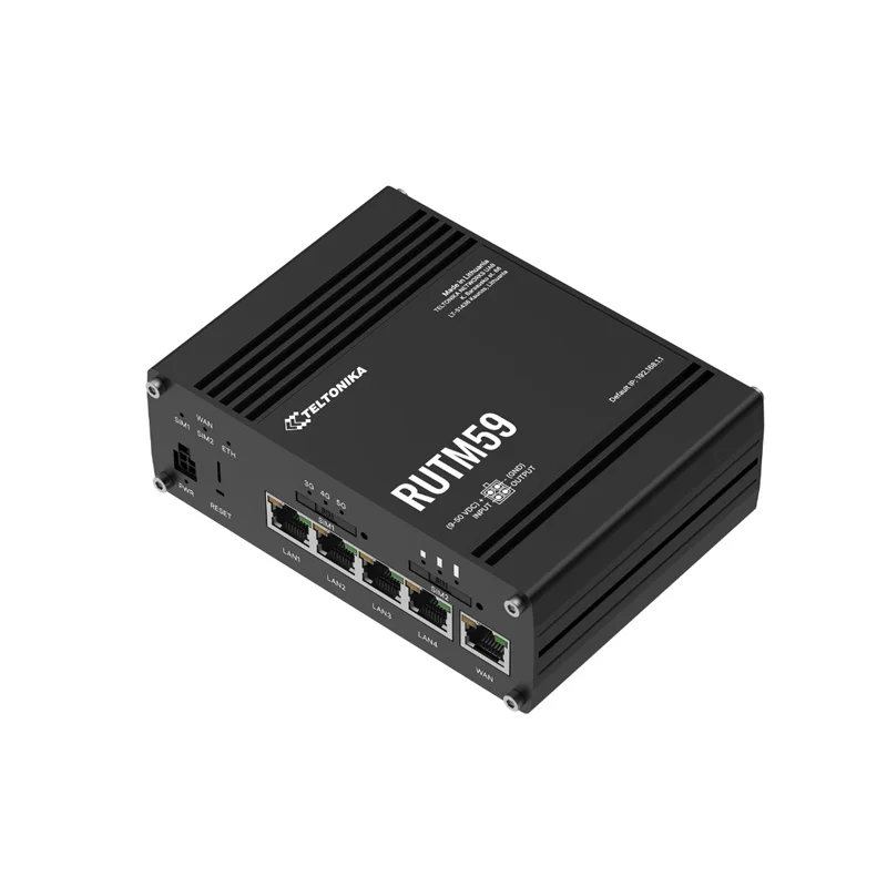 Teltonika RUTM59 Industrial 5G Cellular Router w/ 5x Gigabit LAN - Image 3