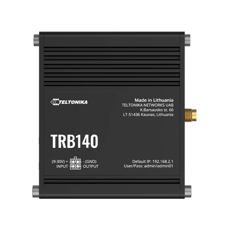 Teltonika TRB140 Industrial Ethernet Gateway w/ 4G LTE Cat 4 & Gigabit ETH - Image 2