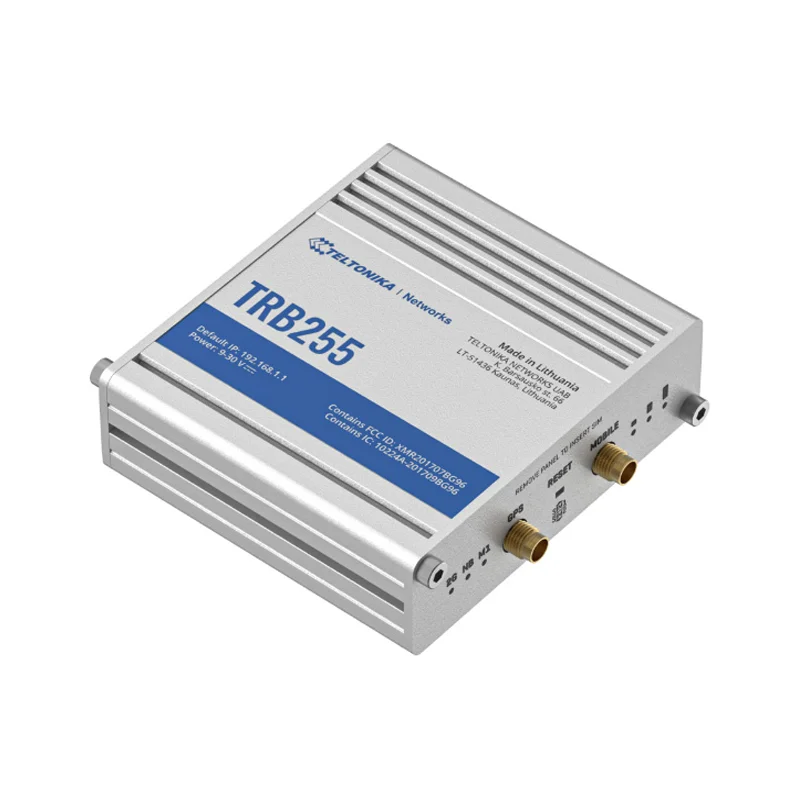 Teltonika TRB255 Industrial LTE Cat M1/NB-IoT Gateway w/ GNSS