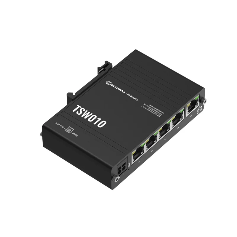 Teltonika TSW010 DIN Rail Ethernet Switch 5x100 Mbps