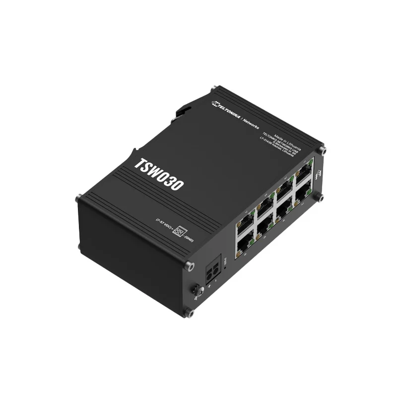 Teltonika TSW030 8-Port Industrial Ethernet Switch 8x100 Mbps
