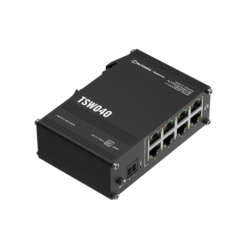 Teltonika TSW040 8-Port Industrial PoE+ Switch