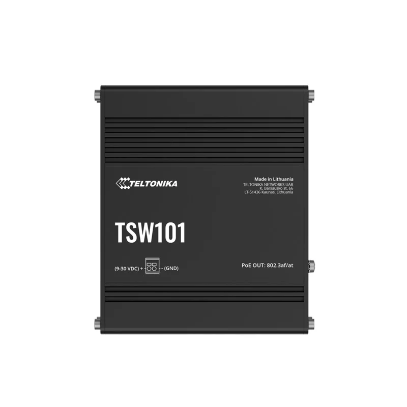 Teltonika TSW101 Industrial 5-Port Gigabit PoE+ Switch - Image 3