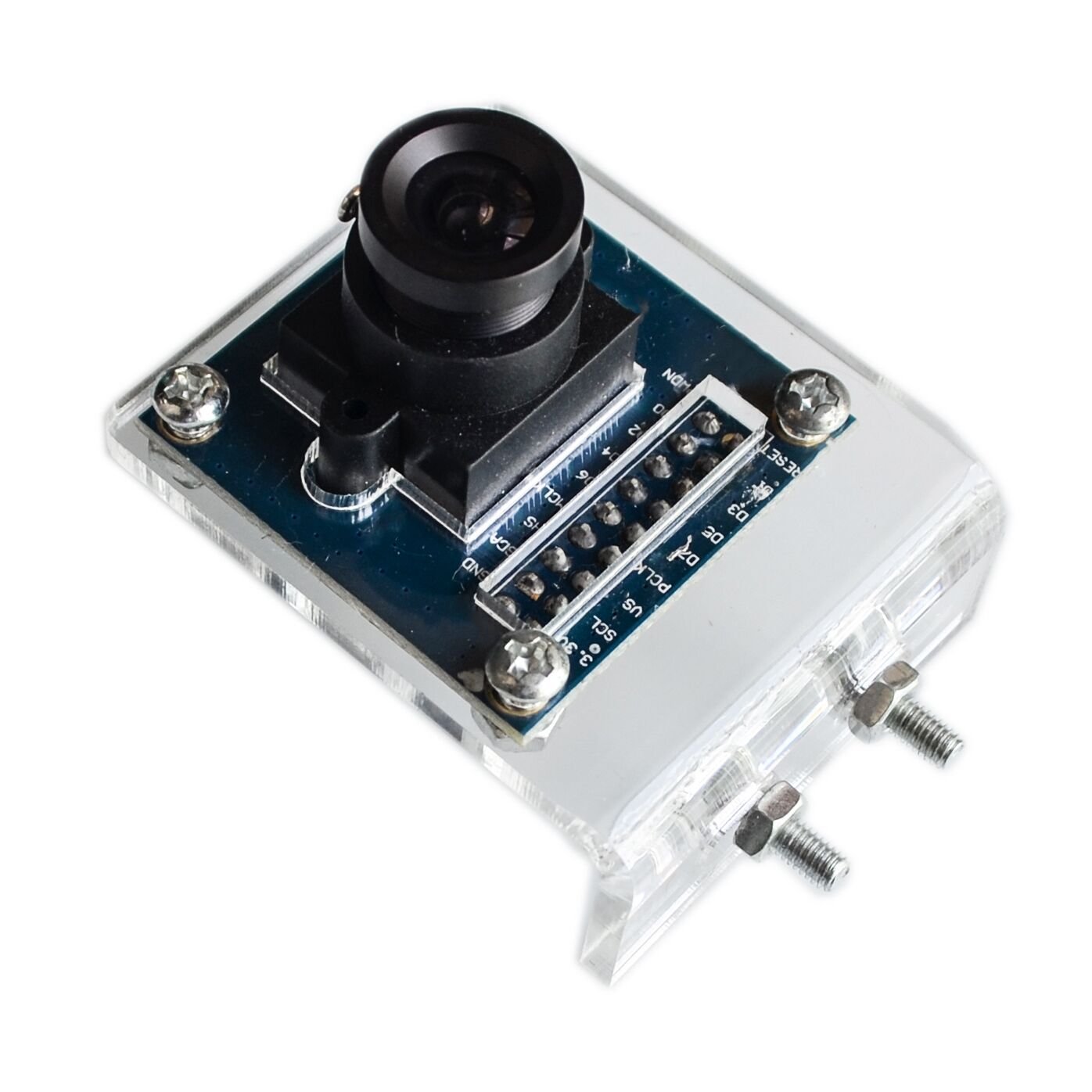 Transparent Acrylic Bracket for OV7670 VGA Camera - Image 3
