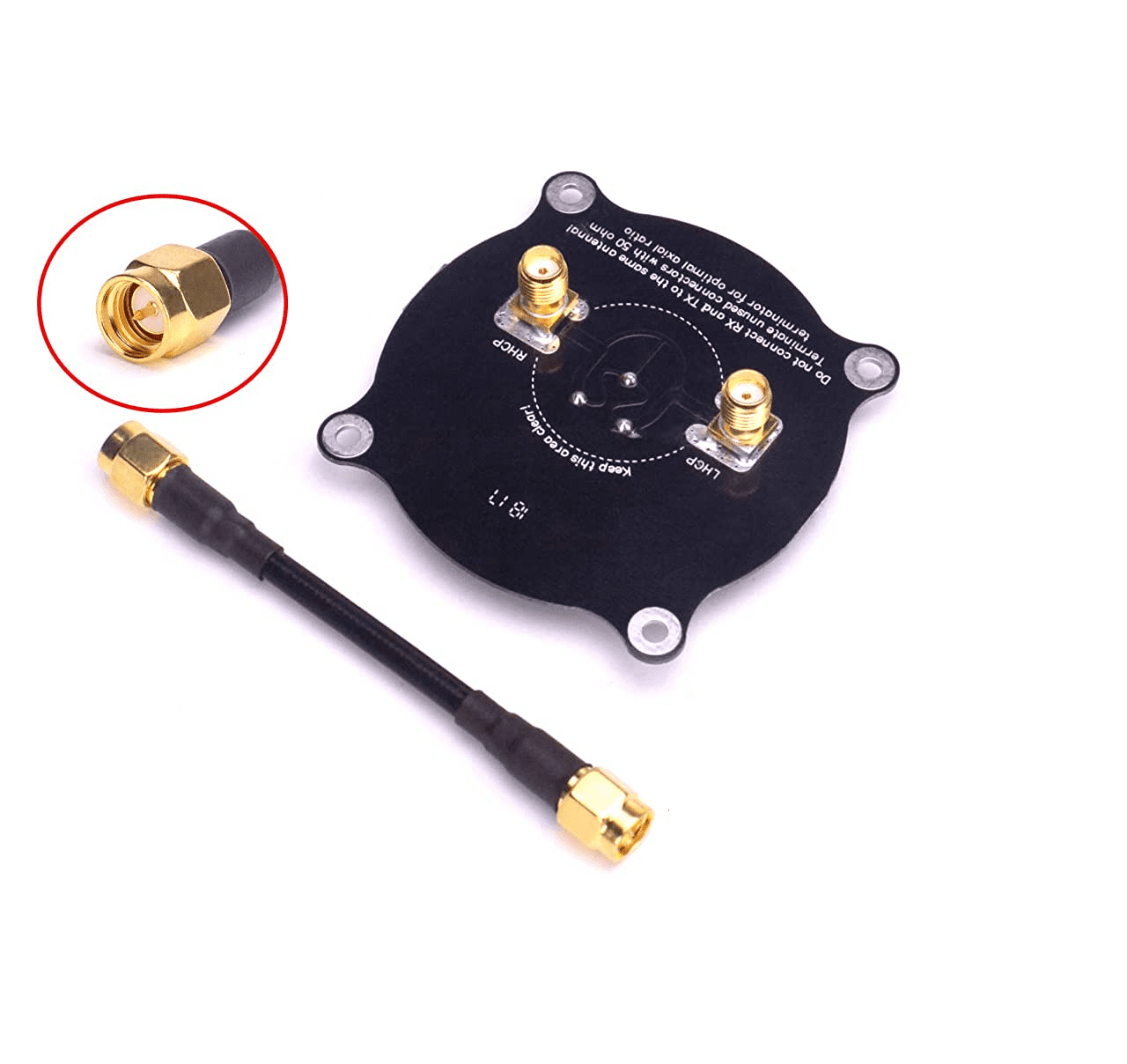 Triple Feed Patch 5.8GHz Antenna RP SMA - Image 2