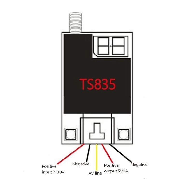 TS835 5.8G 600mW 48CH Wireless AV Transmitter (2-6S) - Image 10