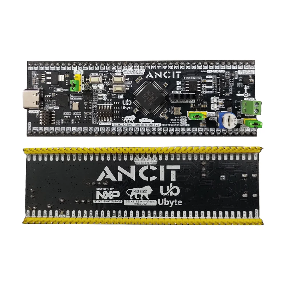 UByte S32K312 SmartWheels Micro EV2 Automotive Dev Board w/ Segger & IMU - Image 3