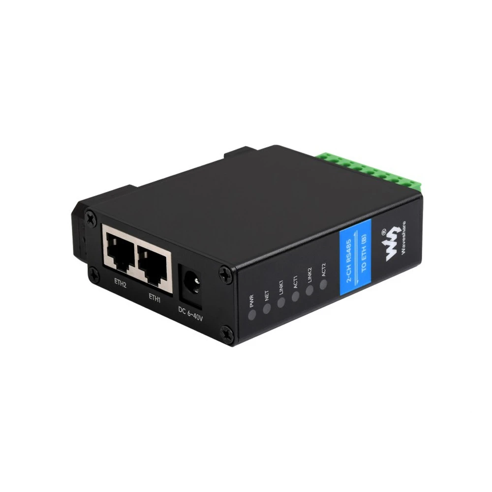 Waveshare 24962 Dual-Channel RS485 to Ethernet Serial Server - Image 2
