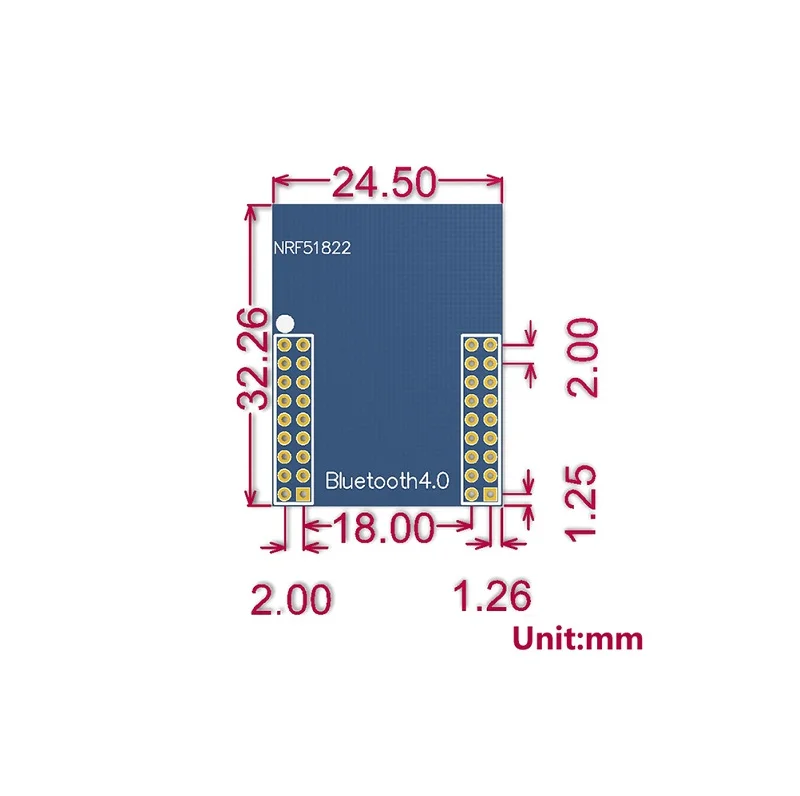 Waveshare Core51822 nRF51822 BLE 4.0 Module - Image 5