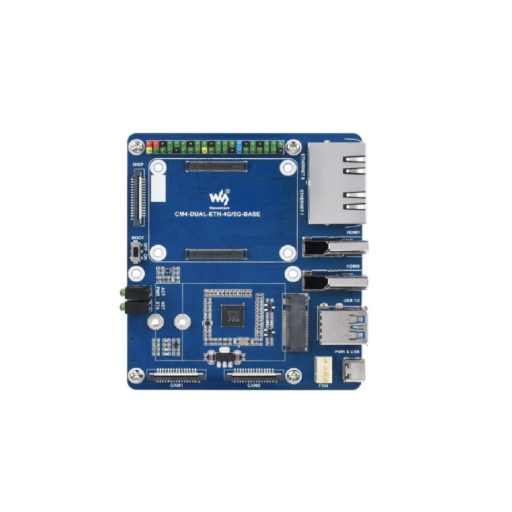 Waveshare Dual Gigabit Ethernet Base Board for Raspberry Pi CM4 - Image 2