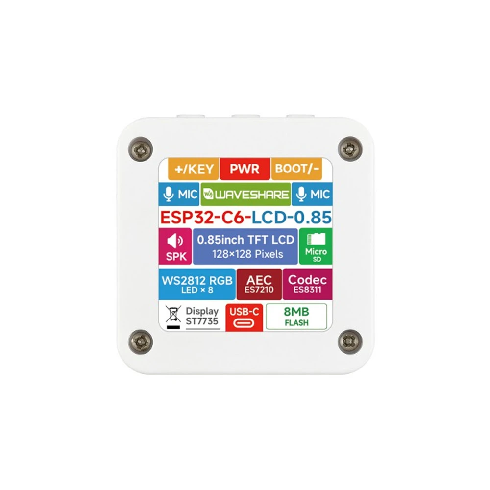Waveshare ESP32-C6 0.85-Inch LCD Display AIoT Dev Board - Image 3