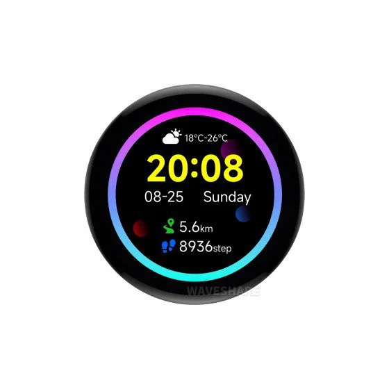 Waveshare ESP32-S3 1.43-Inch AMOLED Display Dev Board w/ IMU - Image 2