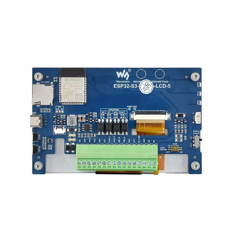 Waveshare ESP32-S3 5inch Display Development Board w/ 800x480 LCD - Image 2