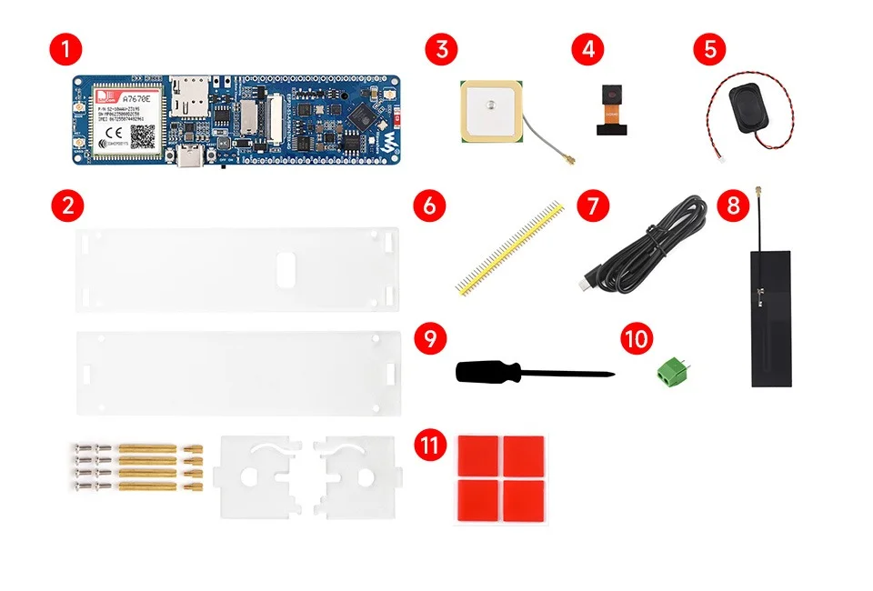 Waveshare ESP32-S3 A7670E LTE 4G Development Board w/ Camera - Image 3