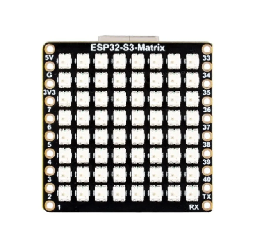 Waveshare ESP32-S3 Development Board w/ 8x8 RGB LED Matrix & QMI8658C Sensor - Image 2