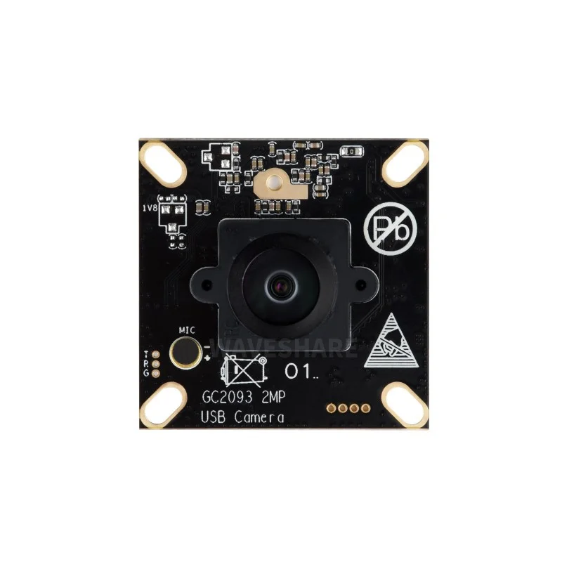 Waveshare GC2093 2MP USB Camera Module w/ 105dB WDR & Microphone - Image 2