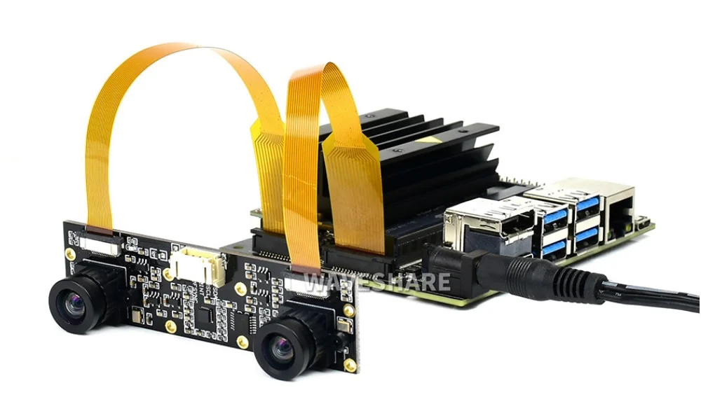 Waveshare IMX219-83 Stereo Camera Module, 8MP Binocular Depth Vision - Image 3