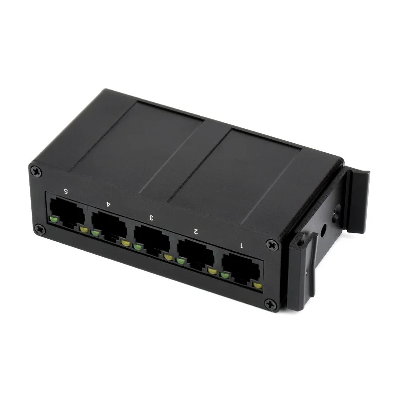 Waveshare Industrial 5-Port Gigabit Ethernet Switch DIN Rail Mount - Image 3