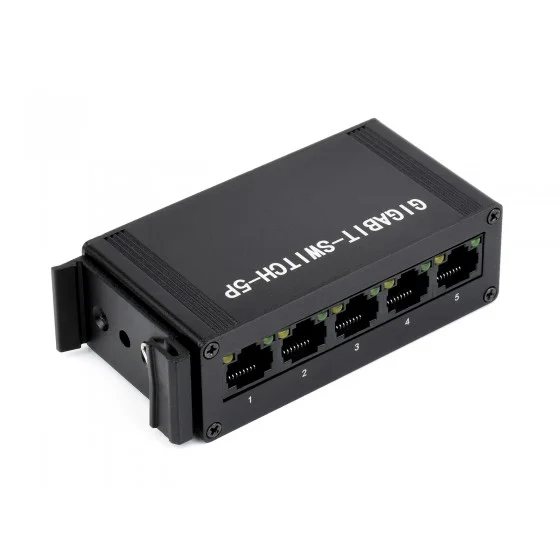 Waveshare Industrial 5-Port Gigabit Ethernet Switch DIN Rail Mount - Image 5
