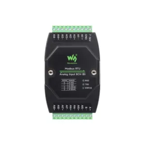 Waveshare Industrial 8-Channel Analog Acquisition Module, 0–10V, RS485 Modbus