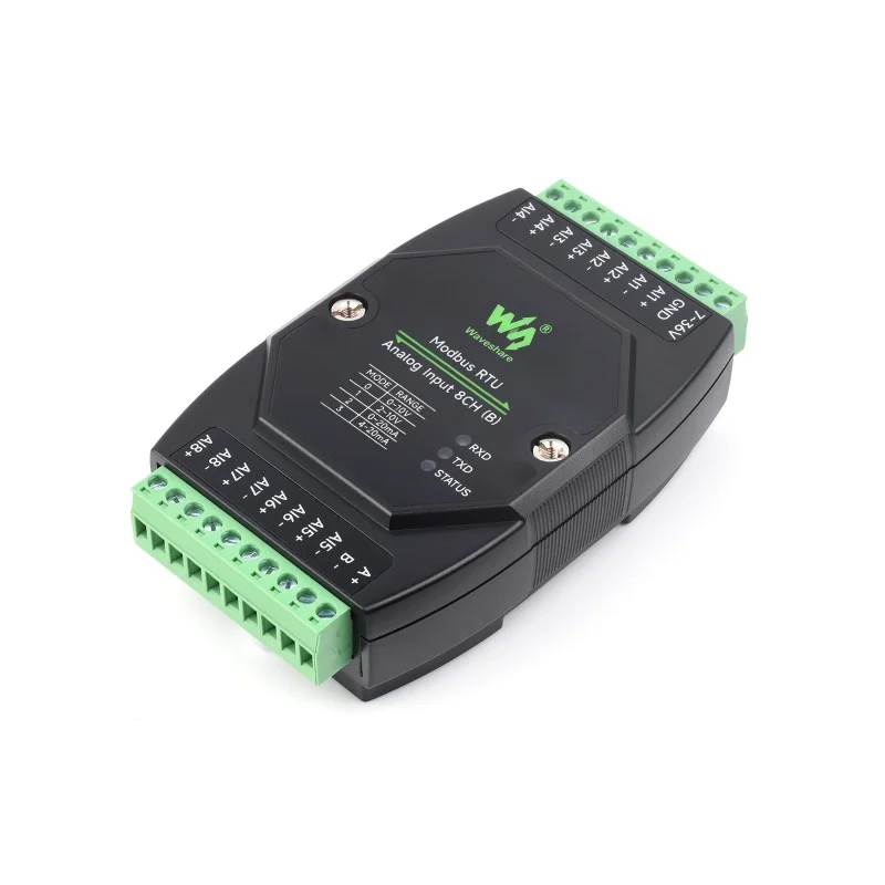 Waveshare Industrial 8-Channel Analog Acquisition Module, 0–10V, RS485 Modbus - Image 2