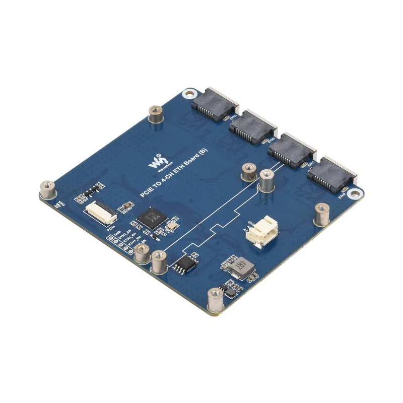 Waveshare PCIe to 4-Ch Gigabit Ethernet Board for Raspberry Pi 5 - Image 5