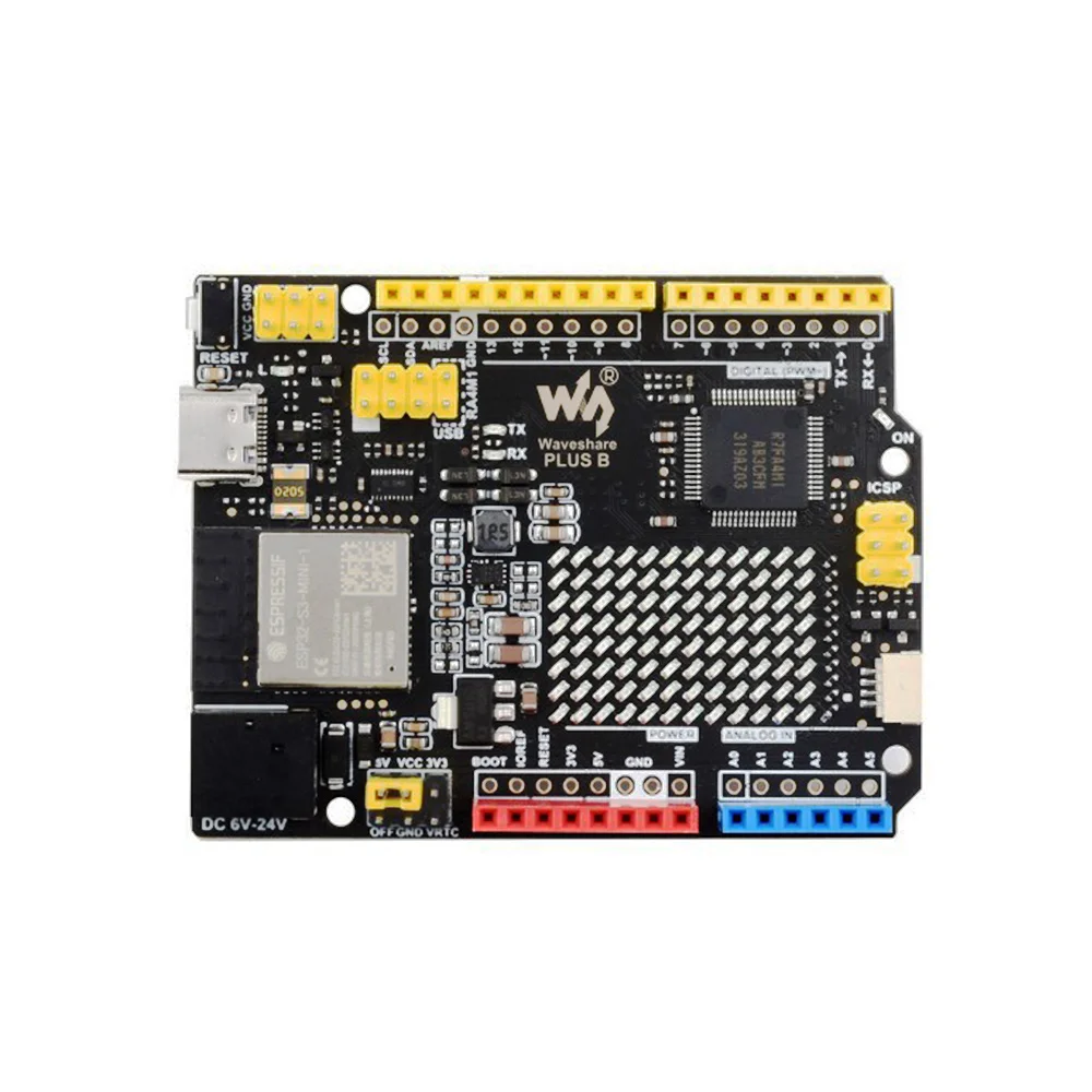 Waveshare R7FA4 PLUS B Development Board w/ ESP32-S3 & LED Matrix - Image 2