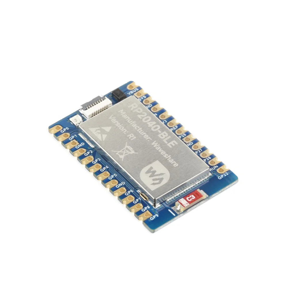 Waveshare RP2040-BLE Development Board w/ Bluetooth 5.1 Dual Mode & USB-C - Image 2