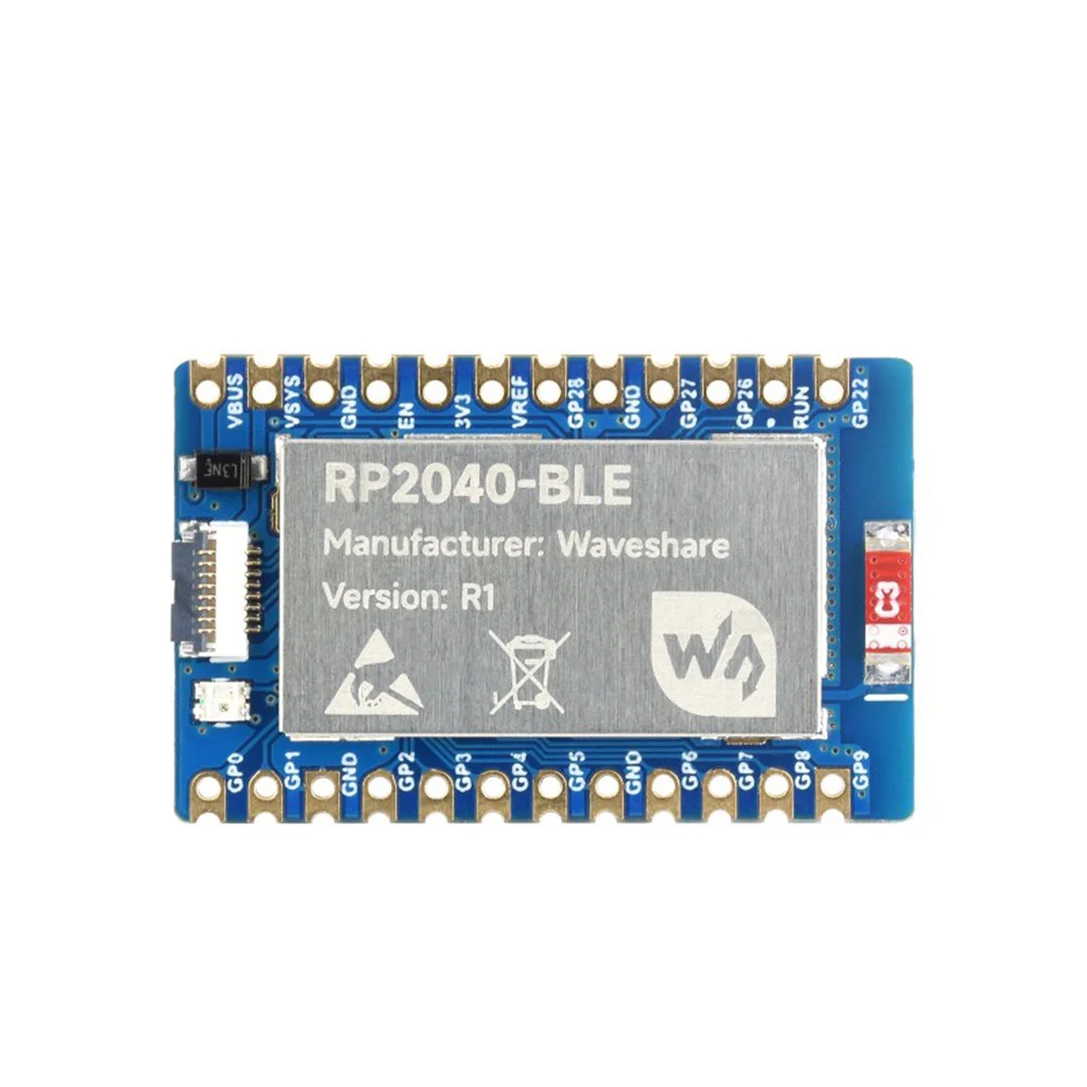 Waveshare RP2040-BLE Development Board w/ Bluetooth 5.1 Dual Mode & USB-C - Image 3