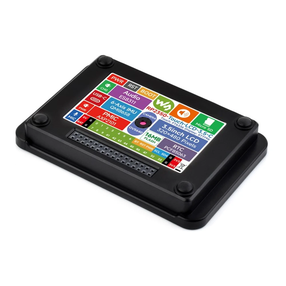 Waveshare RP2350 3.5-Inch LCD Display Development Board w/ OV5640 Camera Interface - Image 4
