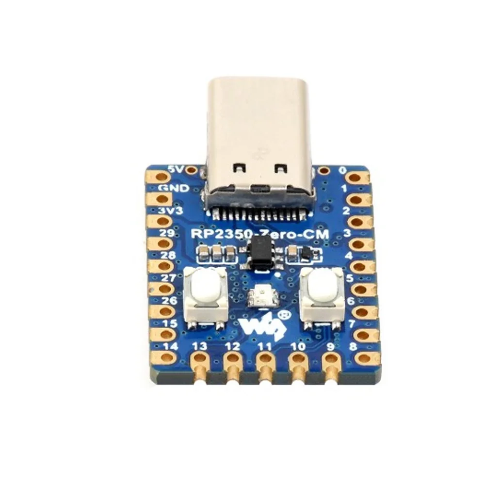 Waveshare RP2350-Zero-CM Mini Development Board, Dual-Core RP2350A, Castellated - Image 2