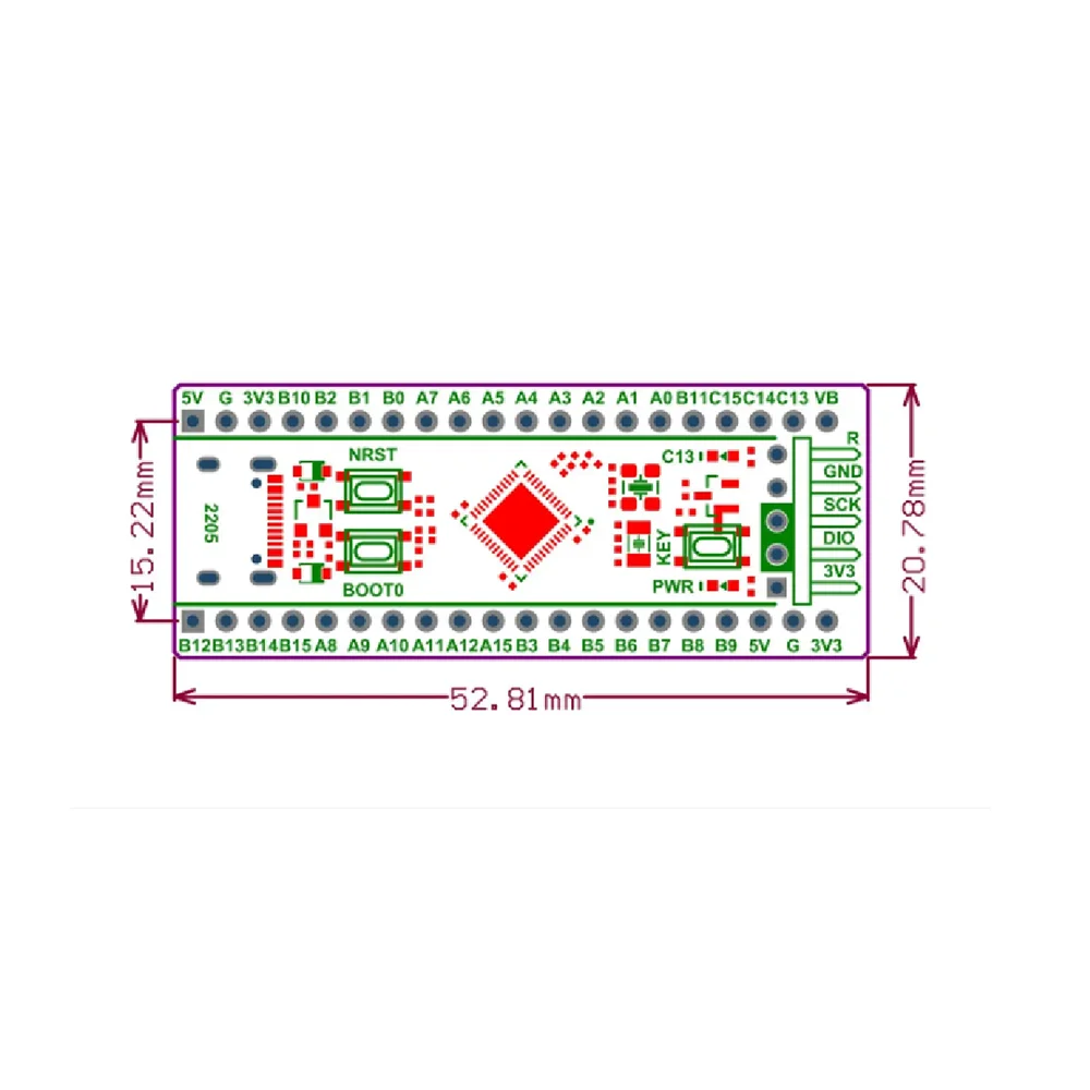 WeAct Studio BlackPill STM32F411CEU6 F411 25MHz HSE Core Board - Image 3