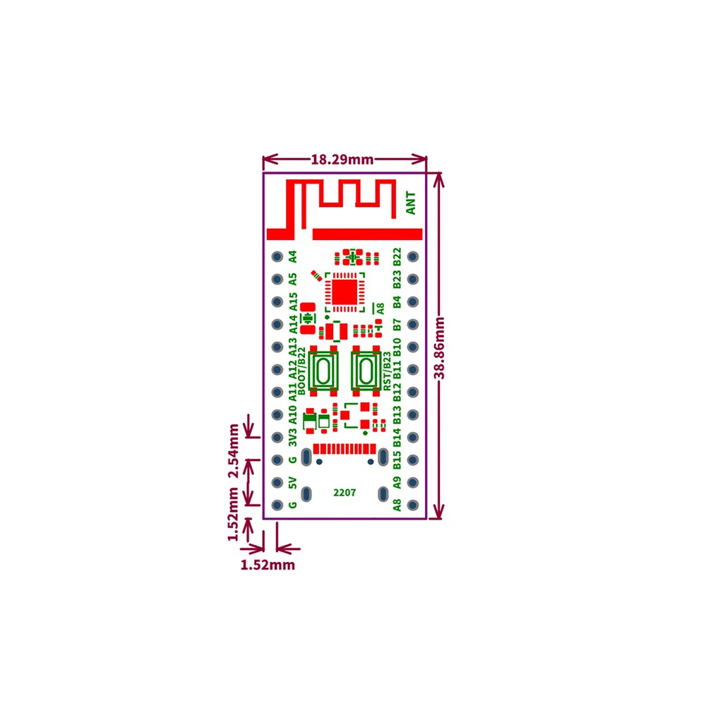 WeAct Studio CH582F Motherboard WCH BLE 5.0 RISC-V - Image 3
