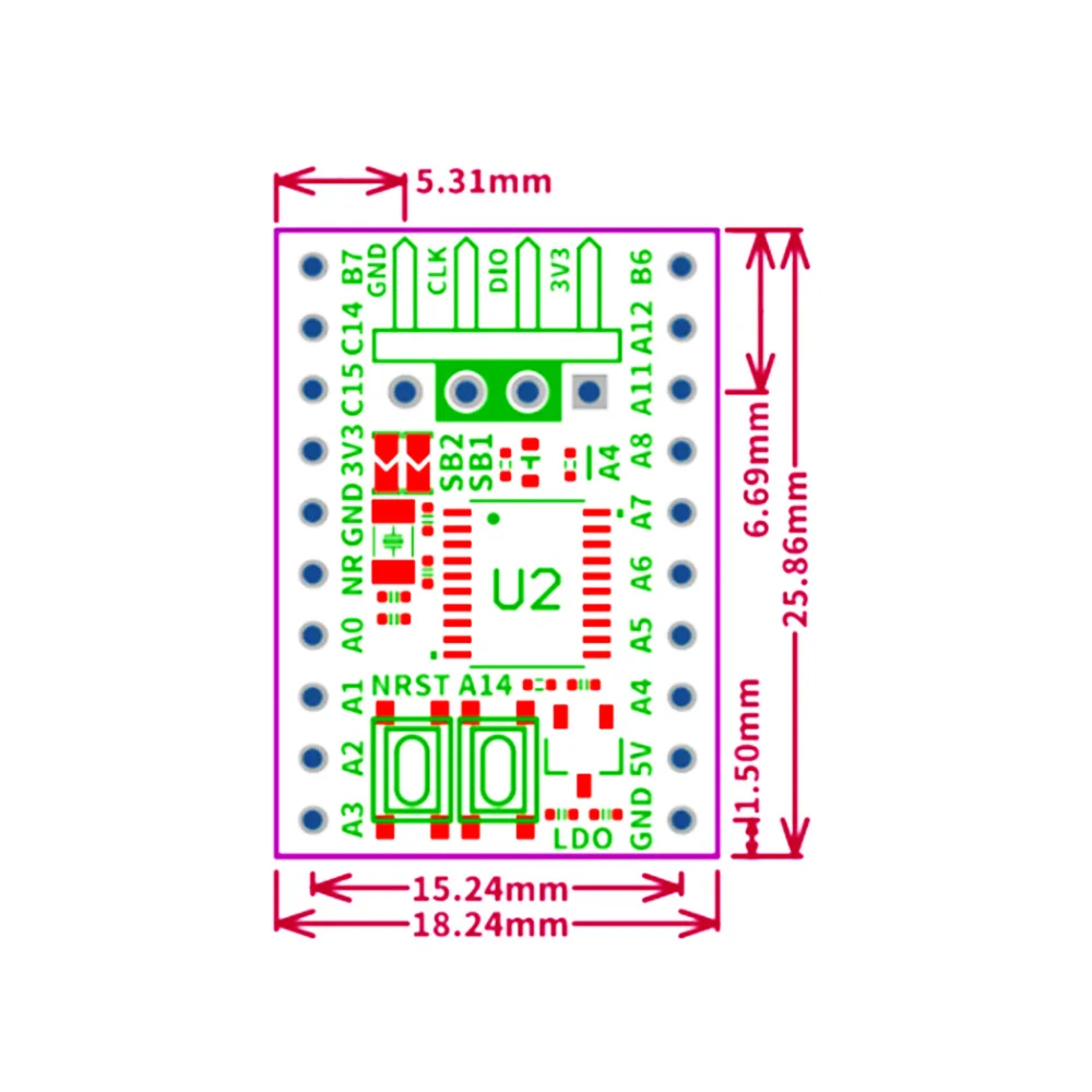 WeAct Studio STM32G031F6P6 Core Demo Board - Image 3