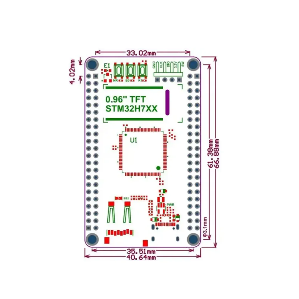 WeAct Studio STM32H750VBT6-LCD Demo Board - Image 2