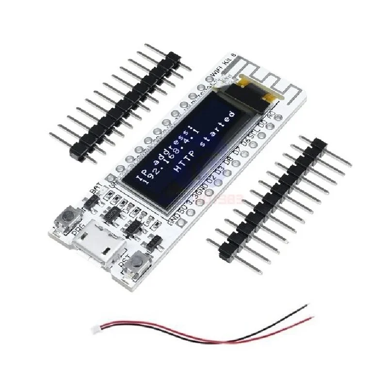 Wemos 0.91" White OLED Display ESP8266 NodeMCU WiFi Module