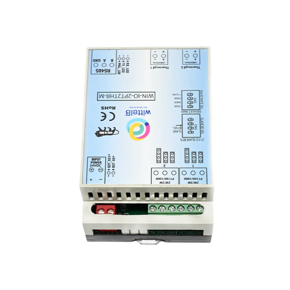 WIN-IO-2PT2THM 2-Channel RTD & 2-Channel Thermocouple to Modbus RS485 Module