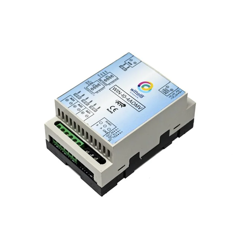 Wittelb WIN-IO-4AOMV 4-Port Analog Output Voltage to Modbus RS485 Converter
