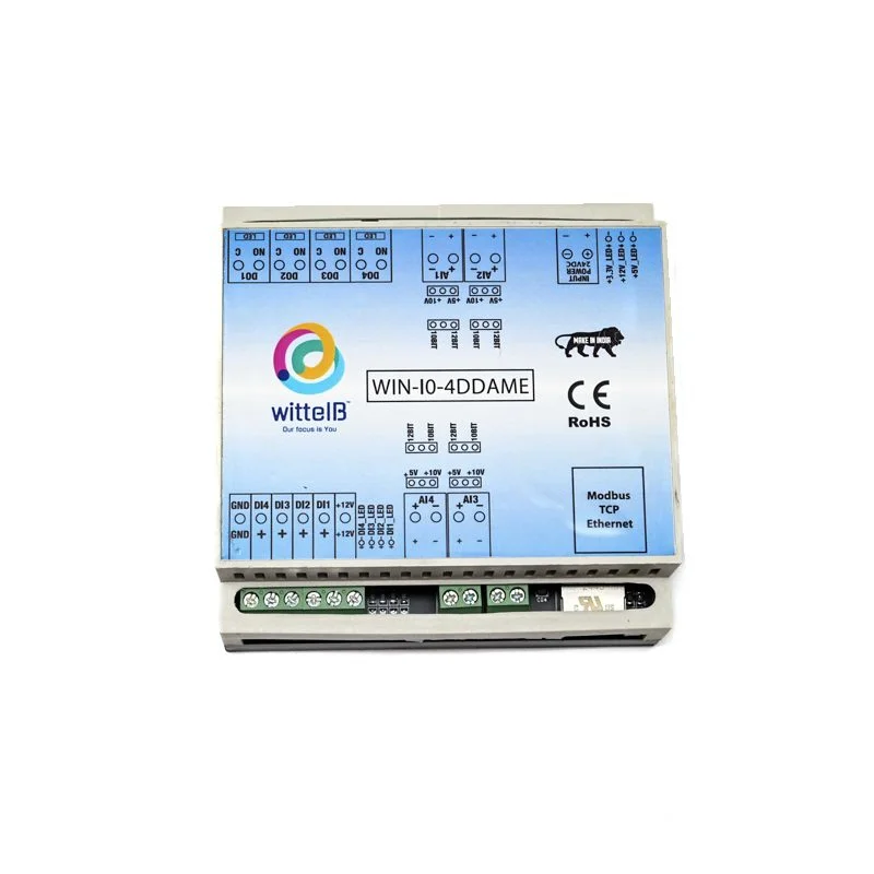 Wittelb WIN-IO-4DDAME-MQTT-IO Module w/ 4DI 4DO 4AI Modbus TCP - Image 2
