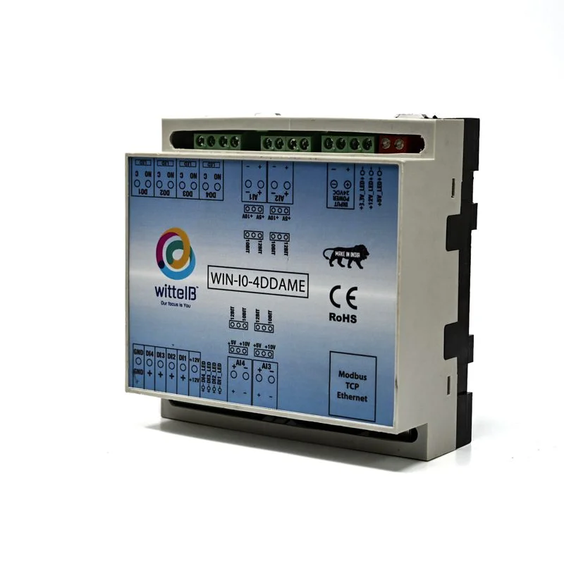 Wittelb WIN-IO-4DDAME-MQTT-IO Module w/ 4DI 4DO 4AI Modbus TCP - Image 3