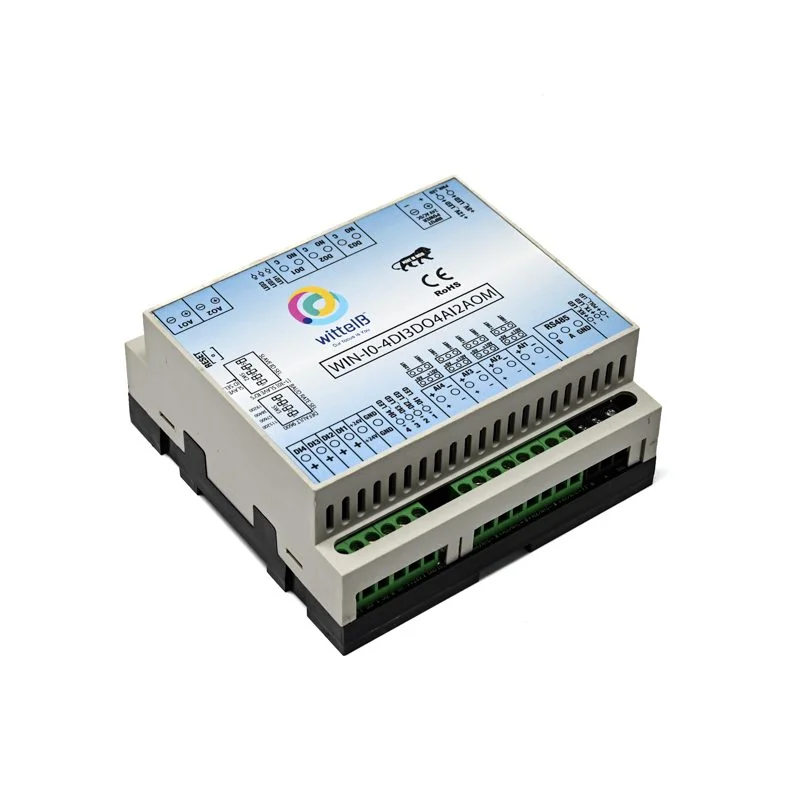 Wittelb WIN-IO-4DI3DO4AI2AOM I/O Module, 4DI/3DO/4AI/2AO, Modbus RS485